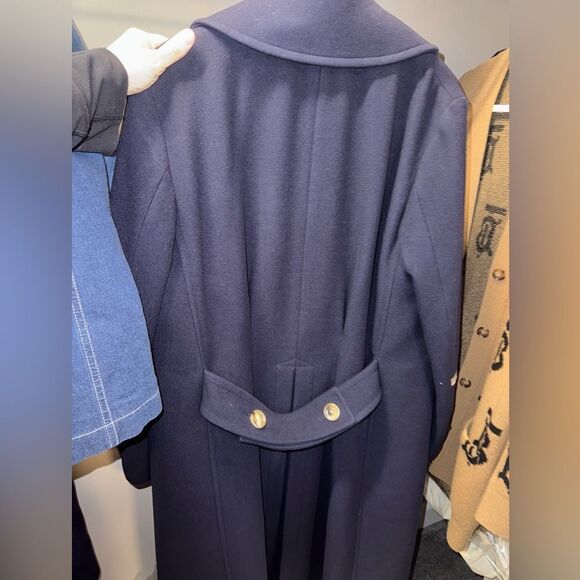 Gucci Navy Double Breasted Coat - Picture 10 of 12